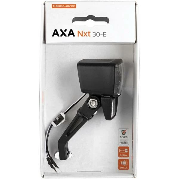 Axa NXT 30 Koplamp LED E-Bike 6-42V 30 Lux - Zwart