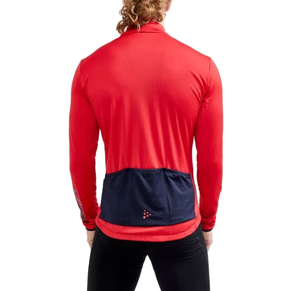 Maillot Craft Core Bike SubZ Manche Longue Rouge – Image 3