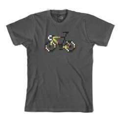 T-shirt Cinelli Pixel Bike Vigo Manche Courte Anthracite