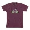 T-shirt Cinelli Pixel Bike Laser Manche Courte Bordeau