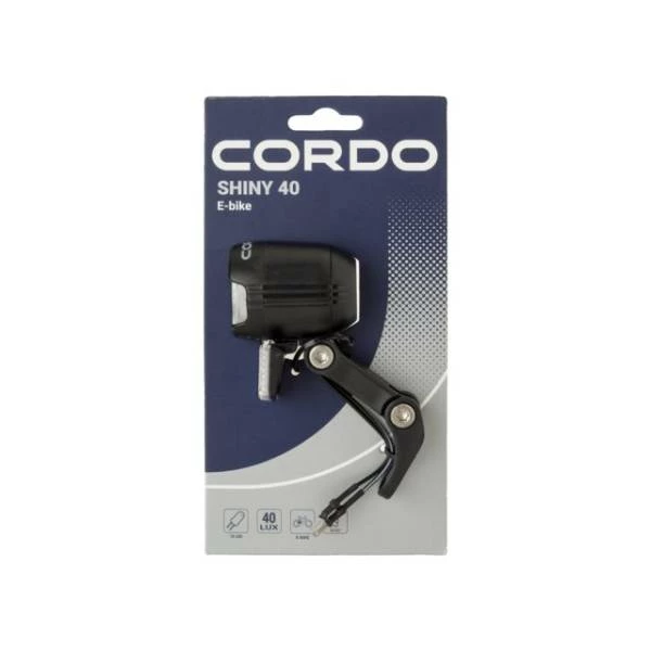 Cordo Shiny 40 Koplamp LED E-Bike 6-48V - Zwart – Image 5