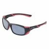 Lunettes Cairn Bike Turbo Noir Rouge Clair Avec Verres Transparent Enfant