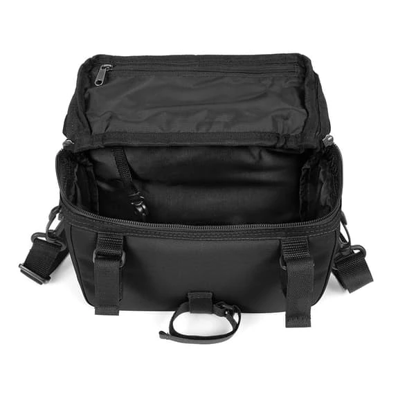 Sacoche De Guidon Eastpak Aman Bike Noir Gris Réfléchissant – Image 2