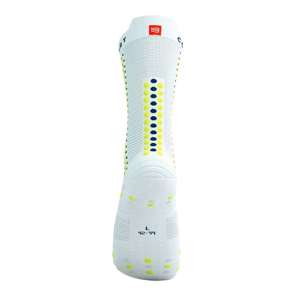 Chaussettes Compressport Pro Racing V4.0 Bike Blanc Vert â Image 4