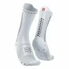 Chaussettes Compressport Pro Racing V4.0 Bike Blanc Gris