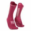 Chaussettes Compressport Pro Racing V4.0 Bike Rouge Vert