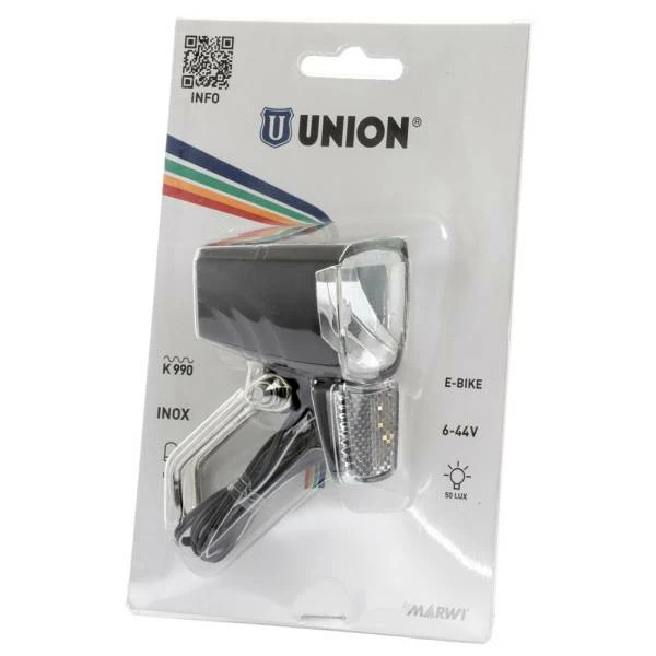 Marwi Union Union 4270E Koplamp LED E-Bike - Zwart