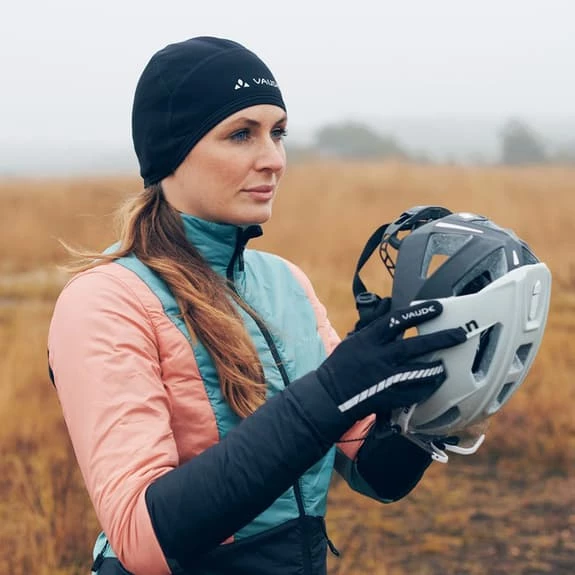 Bonnet Vaude Bike Warm Noir Blanc â Image 2