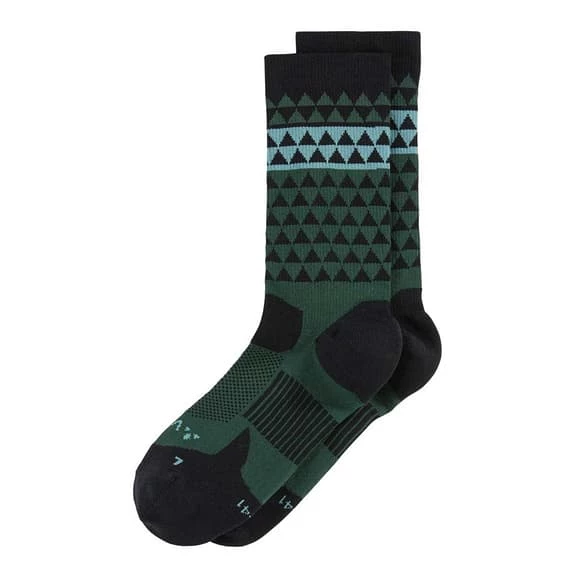 Chaussettes Vaude Bike Mid Vert-bleu Noir â Image 2