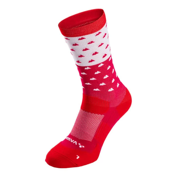Chaussettes Vaude Bike Mid Rouge Blanc