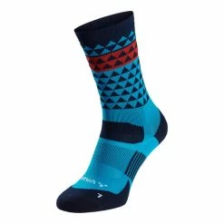 Chaussettes Vaude Bike Mid Bleu Clair Bleu Foncé Rouge