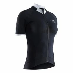 Maillot X-Bionic Regulator Bike Race Zip Manche Courte Noir Blanc Femme