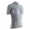 Maillot X-Bionic Regulator Bike Race Zip Manche Courte Gris Clair Mauve Femme