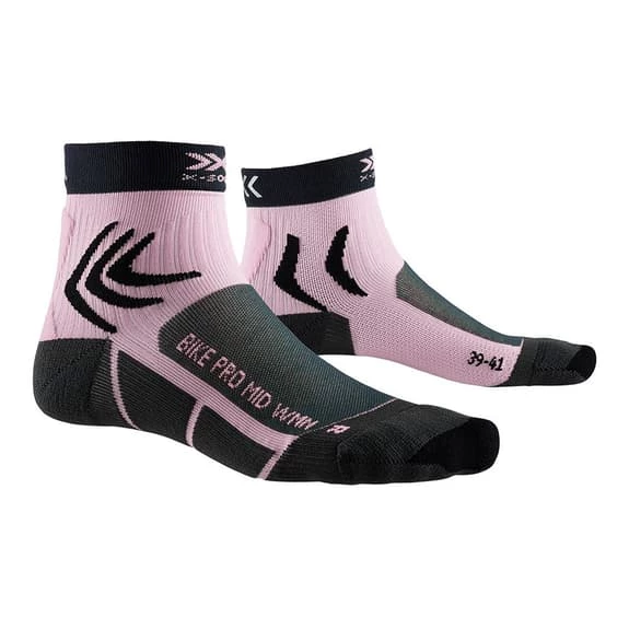 Chaussettes X-Bionic Bike Pro Noir Rose Femme