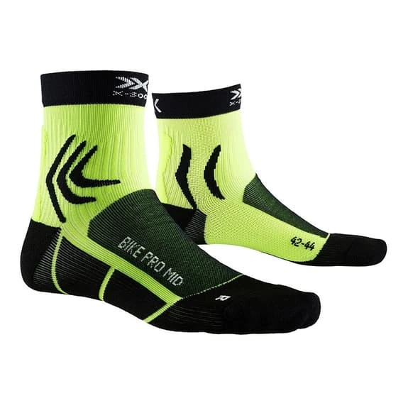 Chaussettes X-Bionic Bike Pro Mid Noir Vert