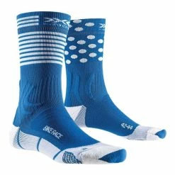 Chaussettes X-Bionic Bike Race Bleu Blanc
